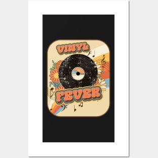 Groovy vinyl fever record vintage funny quote Posters and Art